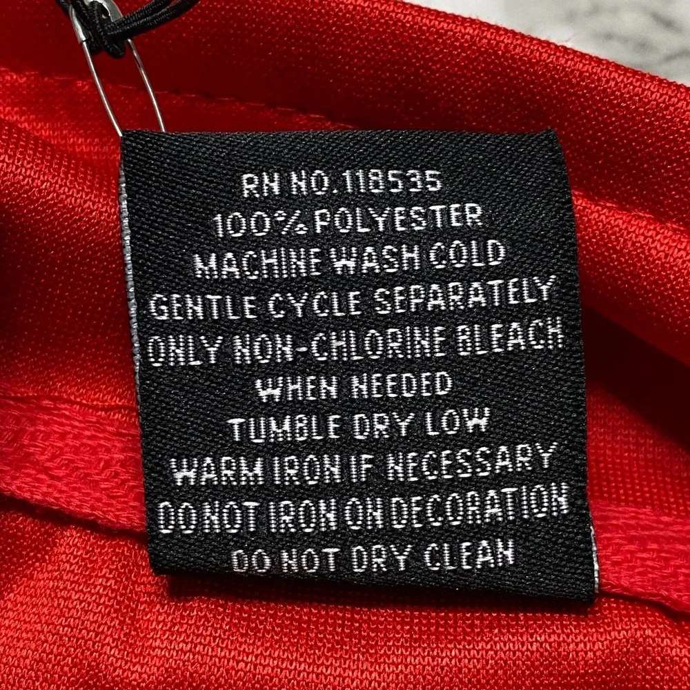 Henry & William Mens Sweater Size L Red Black Long Sleeve Full Zip Pockets NEW